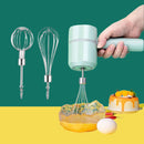 Batedor Elétrico de Ovos com Mixer Recarregável USB (Aço Inox)