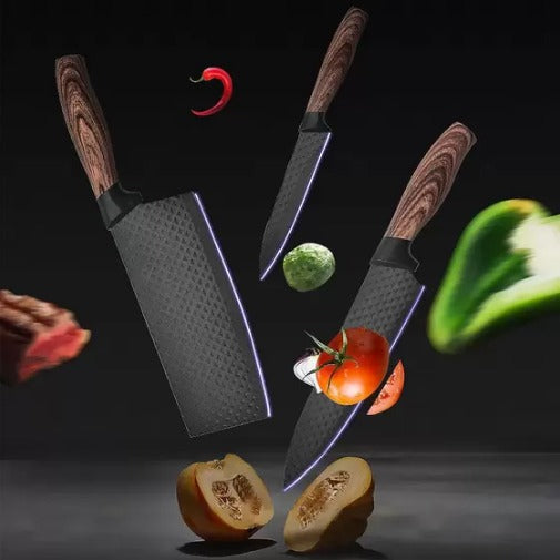 Conjunto de Facas Inox 6 Peças Antiaderente