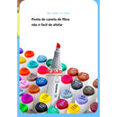 Estojo de Canetinhas Escolar com Ponta Dupla (24-80 Cores)