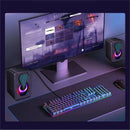 Caixa de Som PC Gamer RGB Estéreo 2.0