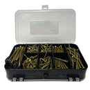 Kit Parafusos Chipboard Philips + Buchas + Estojo Organizador (300 Peças)