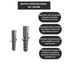 Kit Parafusos Chipboard Philips + Buchas + Estojo Organizador (300 Peças)