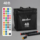 Estojo de Canetinhas Escolar com Ponta Dupla (24-80 Cores)