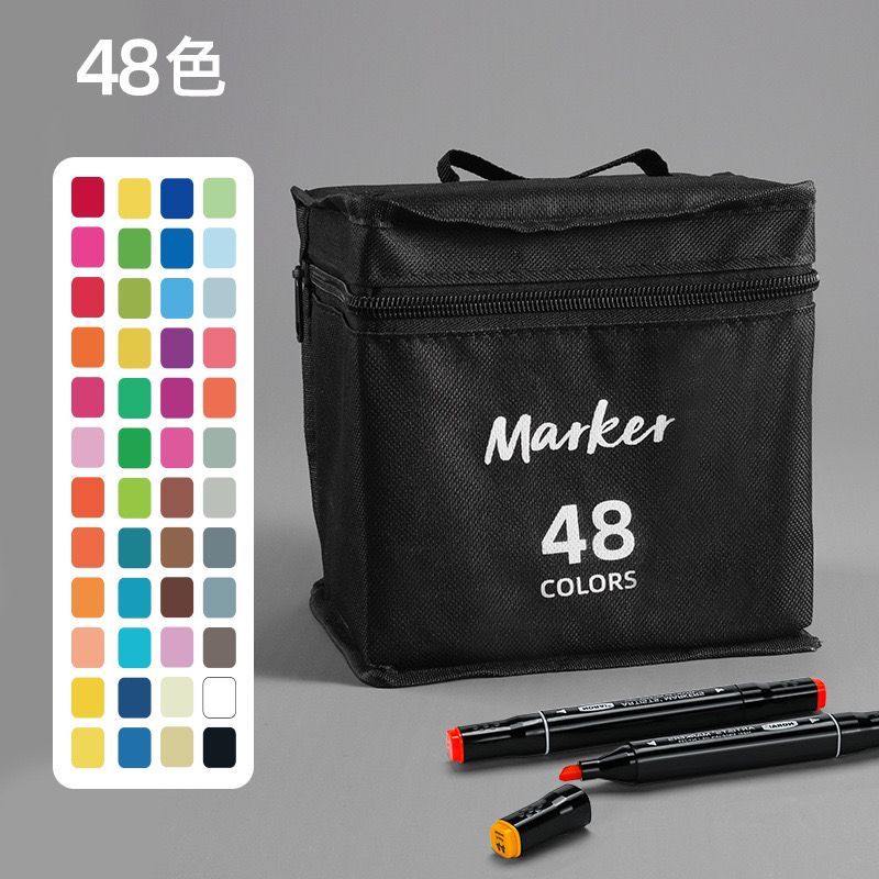 Estojo de Canetinhas Escolar com Ponta Dupla (24-80 Cores)