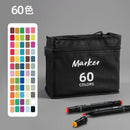 Estojo de Canetinhas Escolar com Ponta Dupla (24-80 Cores)