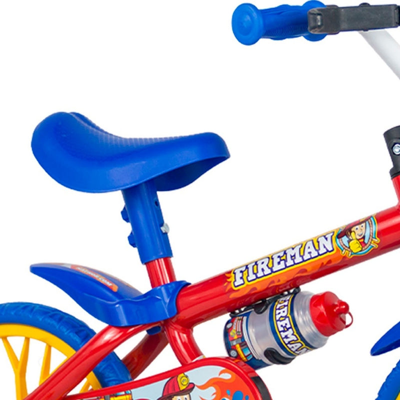 Bicicleta Infantil Nathor Aro 12 com Rodinhas e Para-Lama
