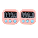 Kit 2 Timers Digitais de Cozinha com Alarme (Branco)