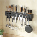 Suporte para Armazenamento de Facas com Ganchos (Aço Inox)