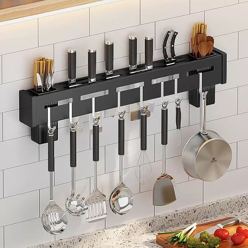 Suporte para Armazenamento de Facas com Ganchos (Aço Inox)