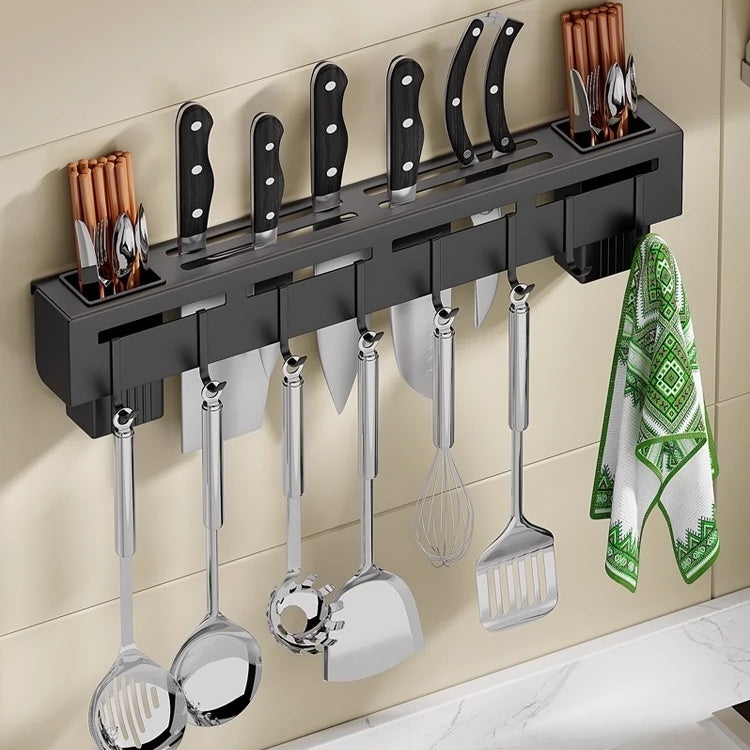 Suporte para Armazenamento de Facas com Ganchos (Aço Inox)