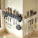 Suporte para Armazenamento de Facas com Ganchos (Aço Inox)