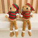 Enfeite Decorativo de Natal Pendente: Ursinho com Gorro e Cachecol