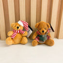 Enfeite Decorativo de Natal Pendente: Ursinho com Gorro e Cachecol