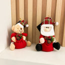 Enfeite Decorativo de Natal Pendente: Ursinho com Gorro e Cachecol