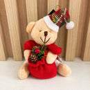 Enfeite Decorativo de Natal Pendente: Ursinho com Gorro e Cachecol