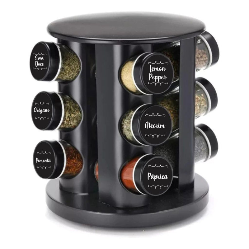 36 Etiquetas para Potes de Condimentos, Temperos e Mantimentos