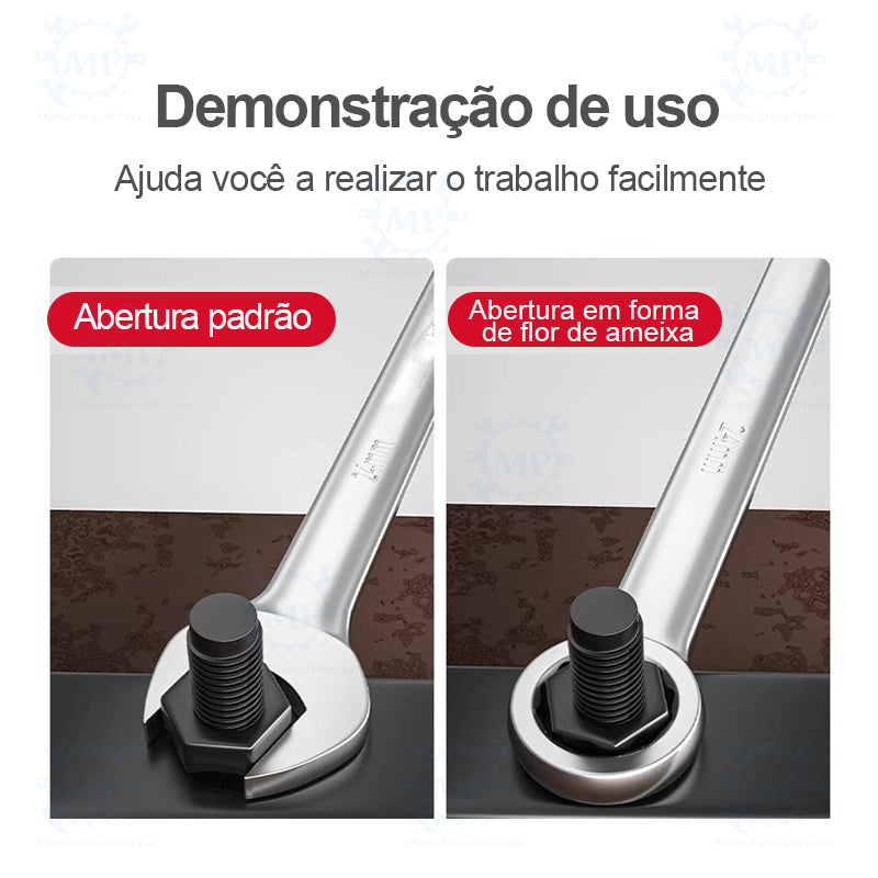 Jogo de Chaves Combinadas Boca Estrela Profissional - 14 Peças