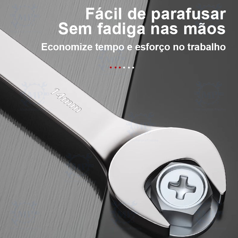 Jogo de Chaves Combinadas Boca Estrela Profissional - 14 Peças