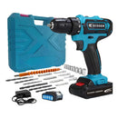 Parafusadeira/Furadeira de Impacto com Maleta e 2 Baterias - Kit Completo 28 Peças