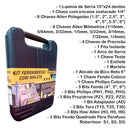 Kit Jogo de Ferramentas 246 Peças Semiprofissional com Maleta e Soquetes