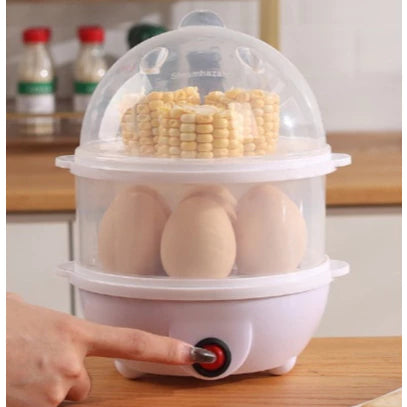 Cozedor Elétrico Multifuncional de Ovos, Milho e Vapor
