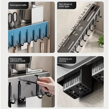 Suporte Para Armazenamento de Facas / Ganchos / Talheres / Utensílios de Cozinha em Ferro