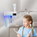 Porta Escova de Dentes com Esterilizador UV e Dispenser de Pasta