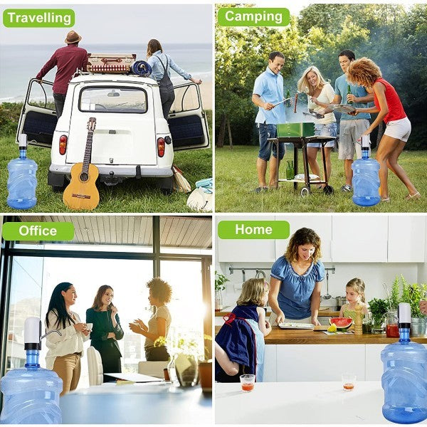 Bomba Elétrica para Galão 20L (Filtro + USB)