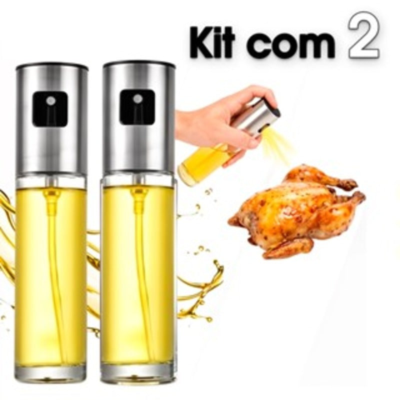 Borrifador de Azeite Premium 100ml – 1/2/3 Peças | Pulverizador Culinário Antidesperdício!