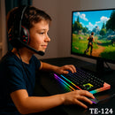 Kit Gamer Teclado Semi Mecânico + Mouse 2400 DPI RGB