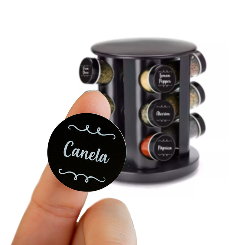 36 Etiquetas para Potes de Condimentos, Temperos e Mantimentos