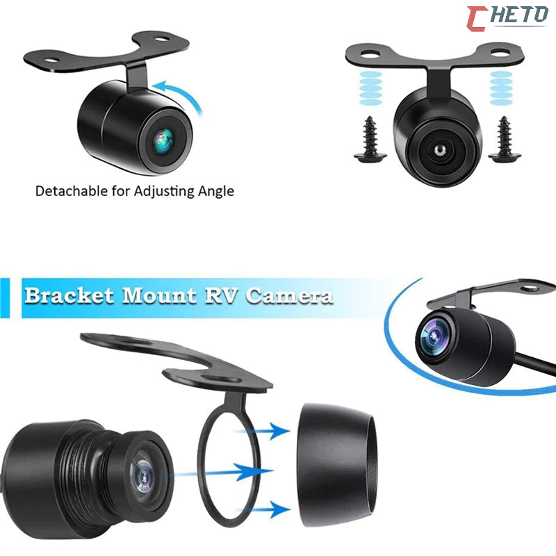 Câmera de Ré Automotiva com Visão Noturna e à Prova D'Água