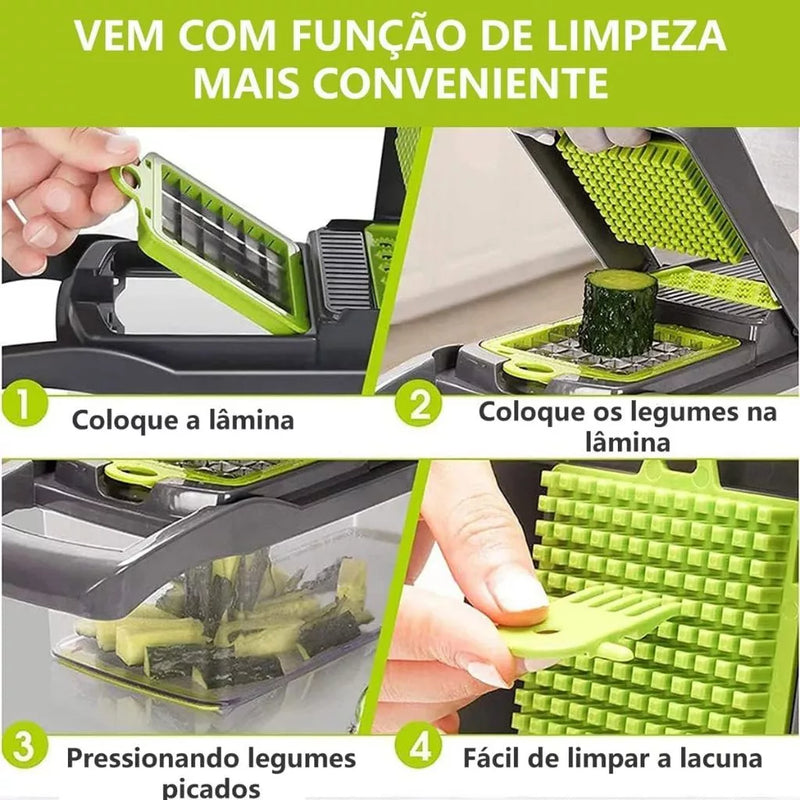 Fatiador Profissional Multifuncional 16-em-1 (Aço Inoxidável)