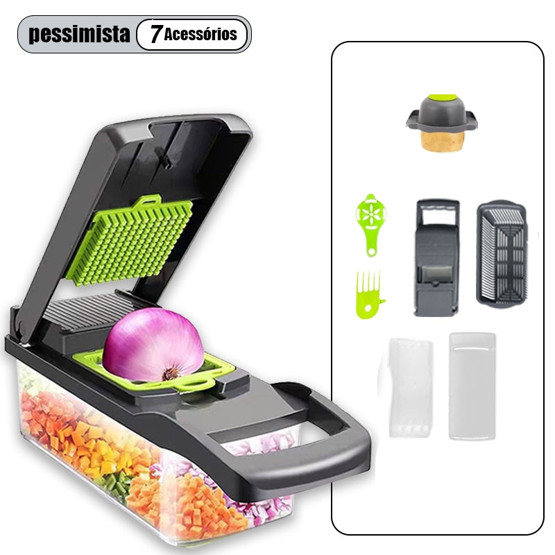 Fatiador Profissional Multifuncional 16-em-1 (Aço Inoxidável)