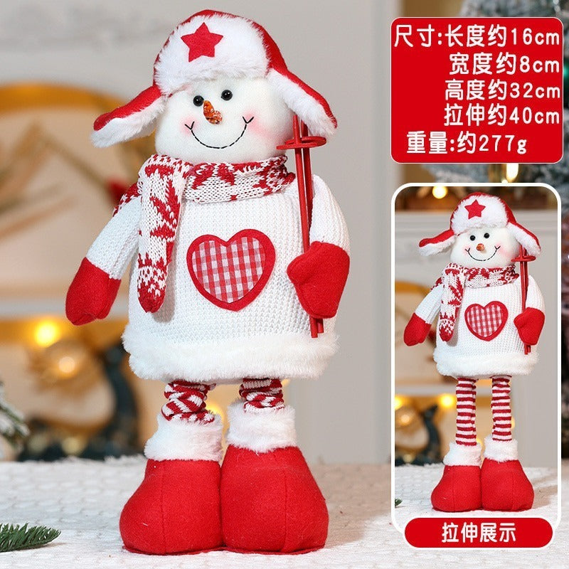 Kit 3 Bonecos de Natal (Papai Noel + Boneco de Neve + Rena) — 48cm
