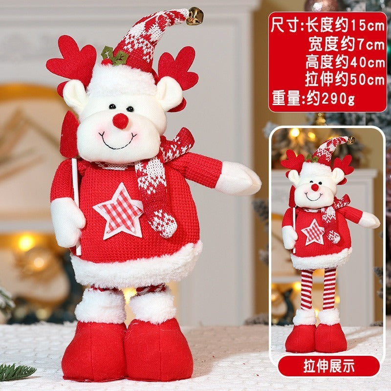 Kit 3 Bonecos de Natal (Papai Noel + Boneco de Neve + Rena) — 48cm