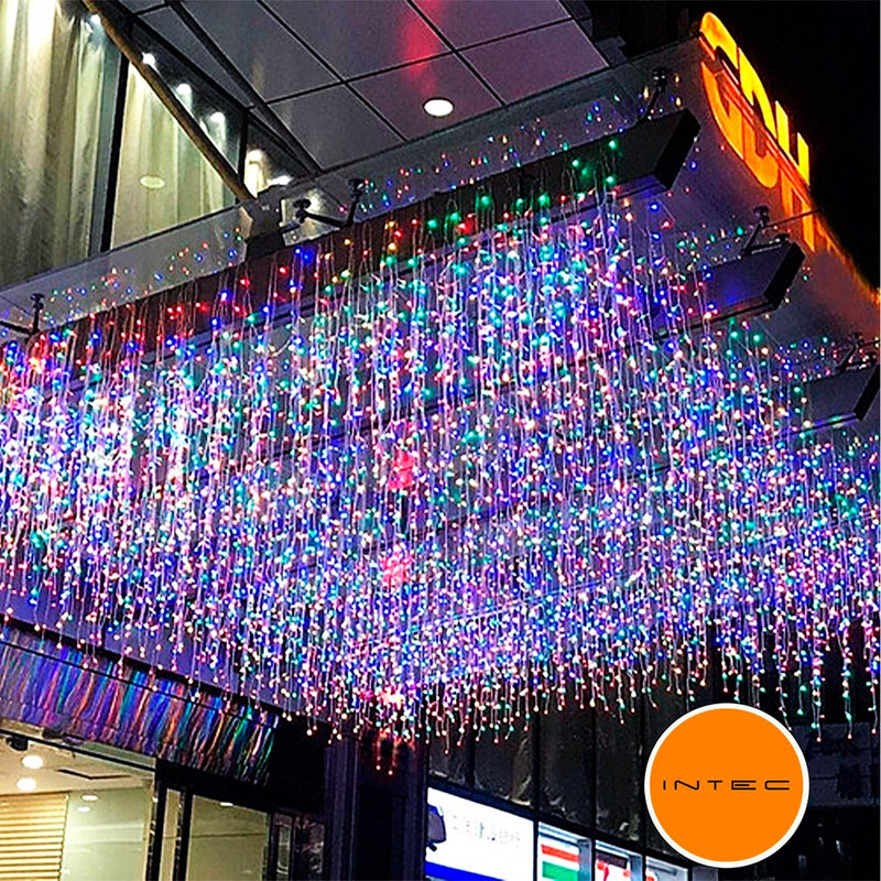 Cascata 400 LEDs 10m (Fixo ou 8 Funções • 110V/220V)
