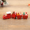 Trem de Madeira Decorativo de Natal