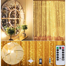Cortina de LED 300 Leds (3x3m) • Casamento • Natal • Festas (Branco Quente)