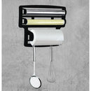 Porta Papel Toalha Triplo 3 em 1 (PRETO)