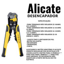 Kit Alicate Crimpador, Descascador e 1200 Terminais Ilhós Tubular