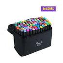 Conjunto de Canetas Hidrográficas Duplas (36 a 168 cores)