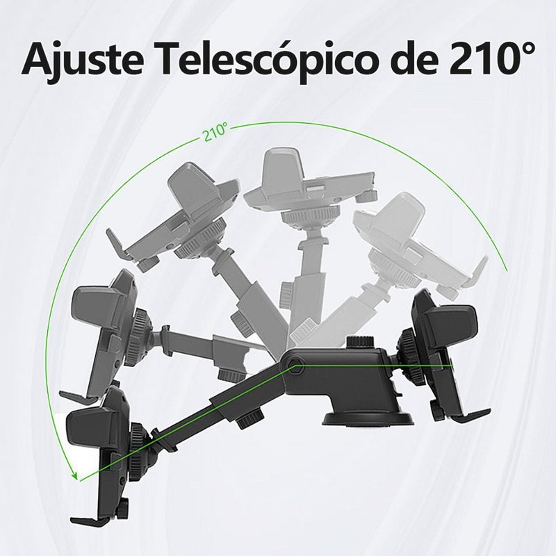 H'Maston CJ-02 Suporte Veicular Universal 360° com Trava Automática