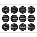 36 Etiquetas para Potes de Condimentos, Temperos e Mantimentos