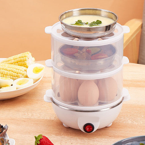 Cozedor Elétrico Multifuncional de Ovos, Milho e Vapor