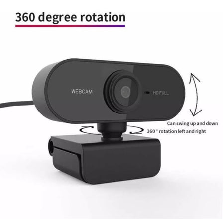 Webcam Full HD 1080p com Microfone Embutido – Plug & Play