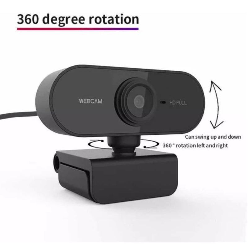 Webcam Full HD 1080p com Microfone Embutido – Plug & Play