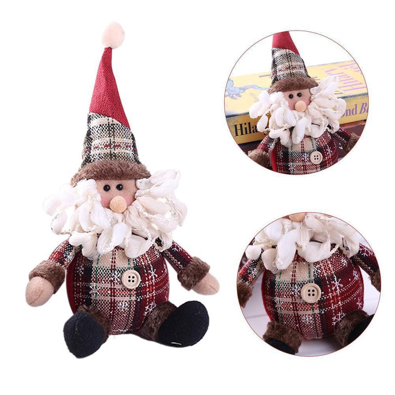 Bonecos Decorativos de Natal: Papai Noel, Boneco de Neve e Alce
