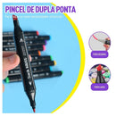 Conjunto de Canetas Hidrográficas Duplas (36 a 168 cores)