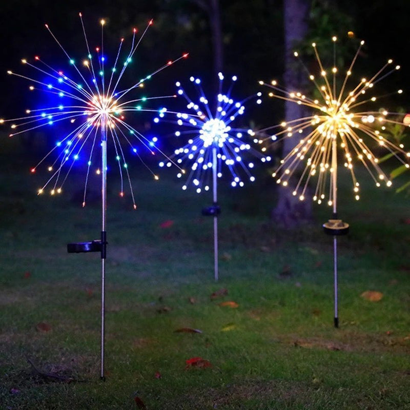 Luzes de Fogos de Artifício Solar LED